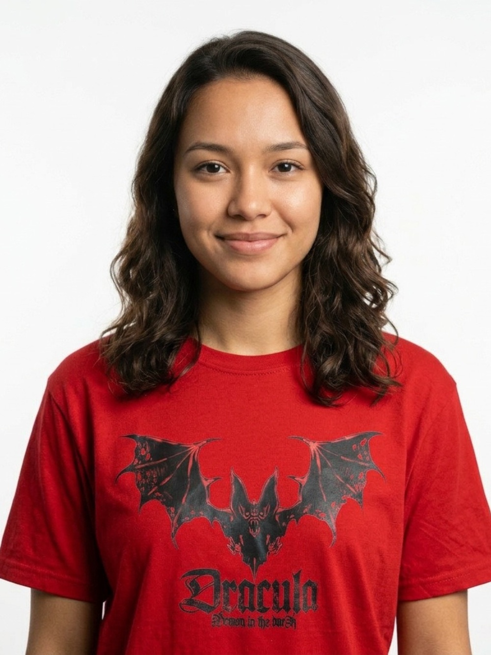 ROMWE Red DRACULA Crewneck Tee Size L